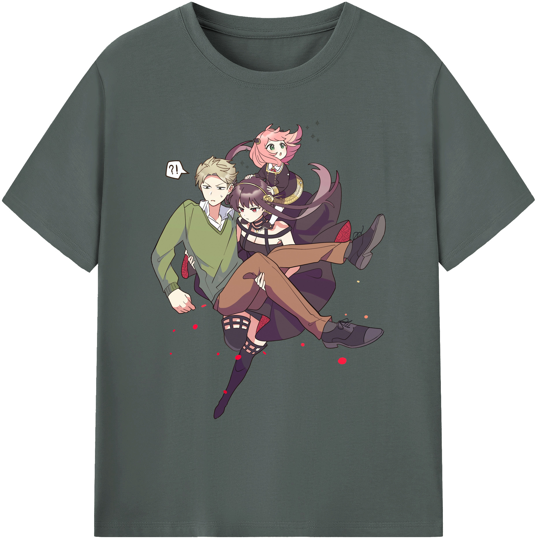 （画像用） SPY×FAMILY间谍家家酒 綿100％ メンズ半袖Tシャツ｜肌触りやわらか＆通気性